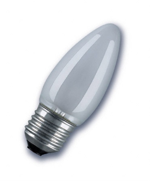 Лампа накаливания Osram B 40W матовая Е27 свеча  