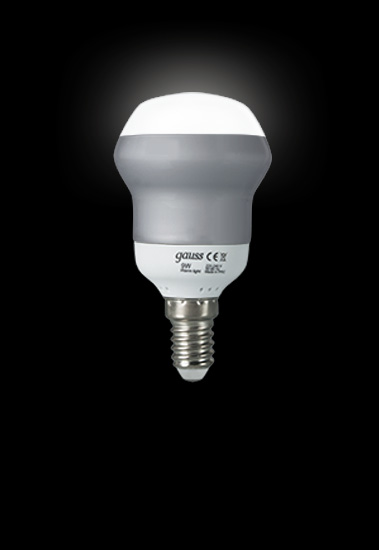 Энергосберегающая лампа Gauss R50 220-240V 9W 4200K E14 