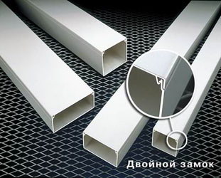 Кабель-канал (электрический плинтус) 10*7мм ЭЛЕКОР с двойным замком 