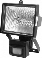 Прожектор галогенный Camelion ST-150А 150W с датчиком движения черный