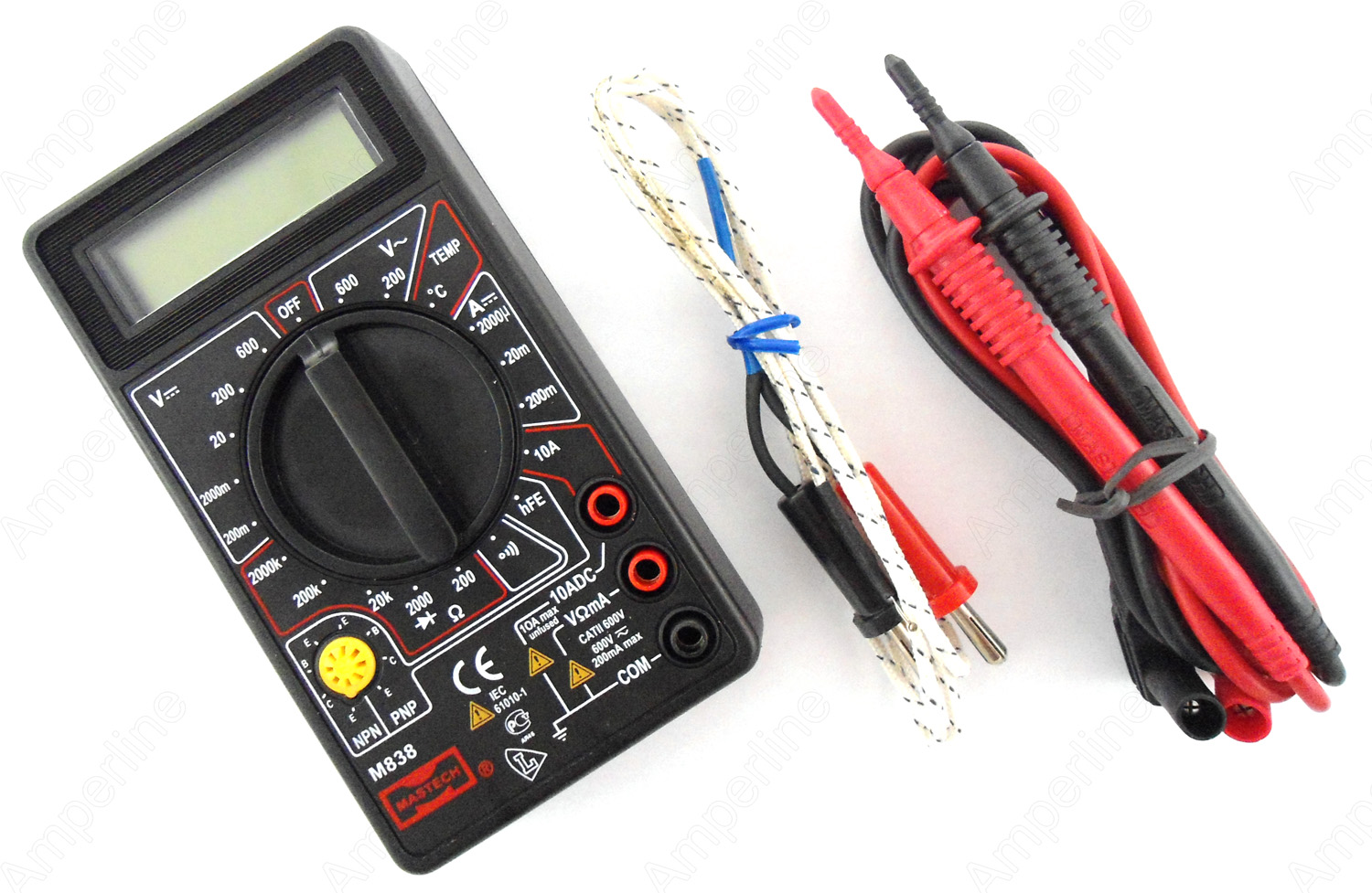 Мультиметр цифровой MASTECH M-838 с термопарой