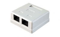 Розетка компьютерная RJ-45, категория 5е 2 входа